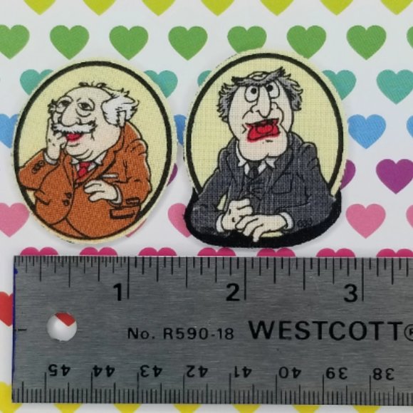 Waldorf and Statler Patches The Muppet Show Puppet Characters Iron On - Picture 2 of 5